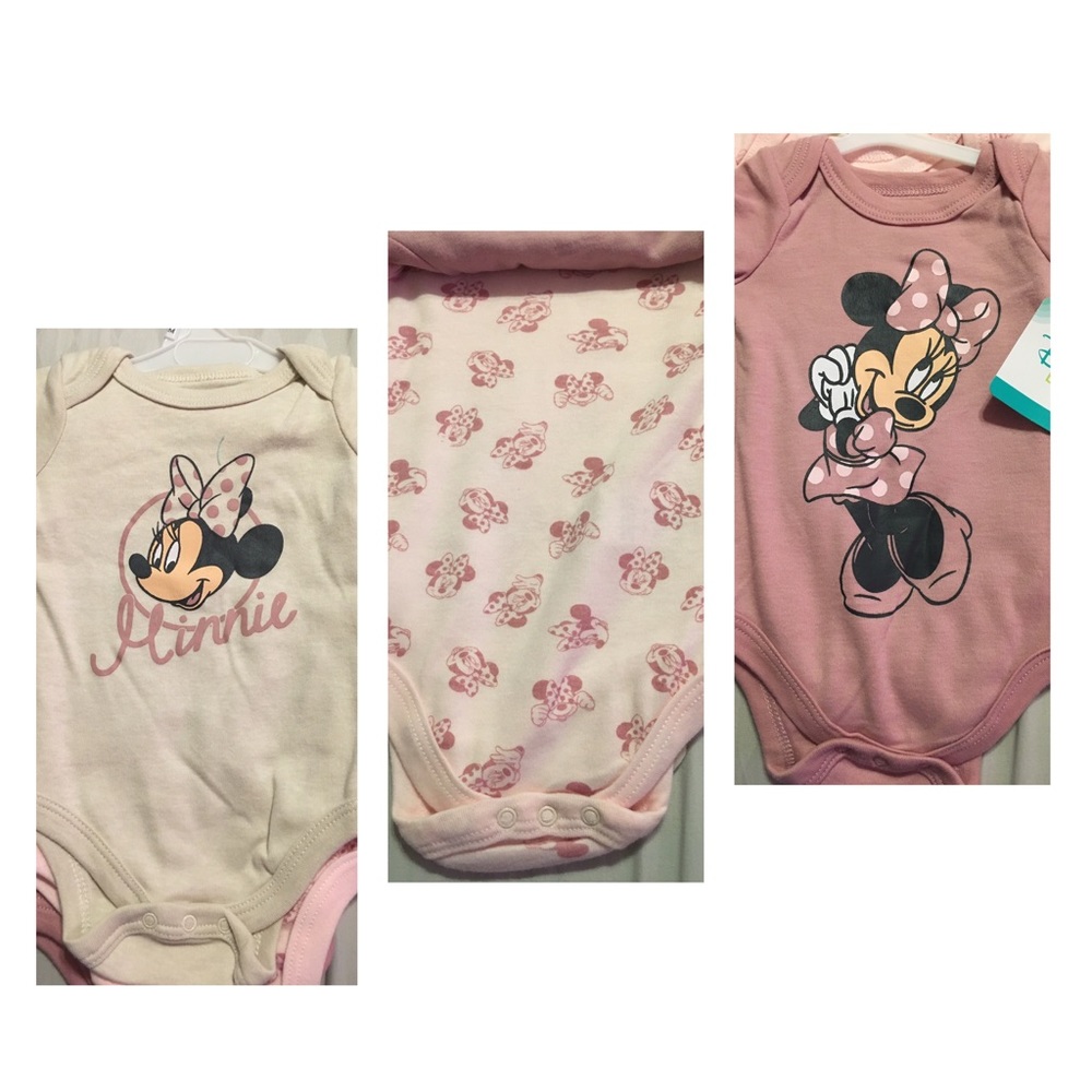 Minnie 3 piece onesie set